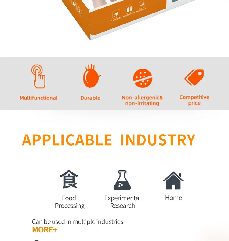 Sunnyhope Cheap Food Grade Powder Free Hand Vinyl Gloves Pe Gloves For