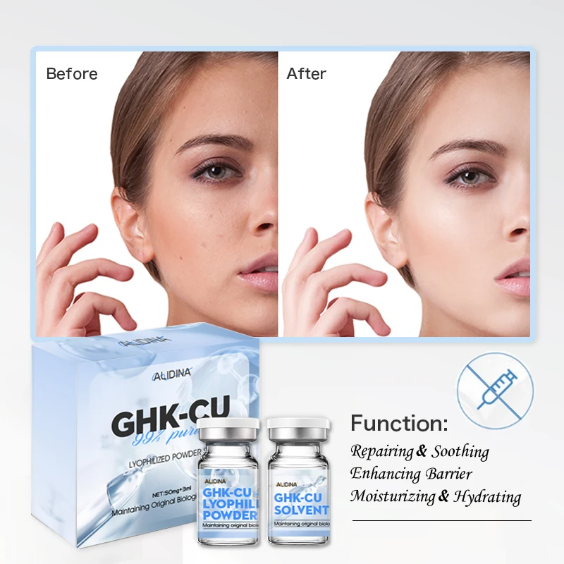99% Purity Blue Copper Peptide Powder - Anti-Wrinkle GHK-Cu for All Skin  Types, Acne Treatment & Skin Revitalization