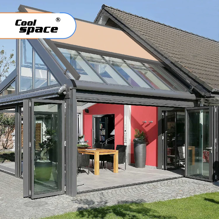 Waterproof Electric Pergola Roof Shades for Patio 2M to 6M Sizes Aluminum Frame Pergola Covers