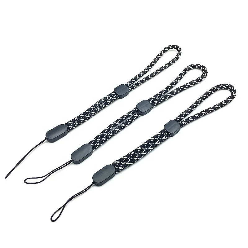 Short Lanyard With a Loop for Cellphone Camera Keychain Bottle Pouch Badge Etc, Mobile Phone Promotional Polyester Lanyard Strap