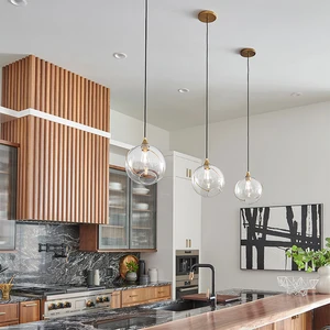 ECOJAS 10306P European Designer Chandelier Suspension Metal Home Goods Lighting Iron Glass Ball E27 Modern Pendant Lamp