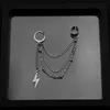 E024-Silver 3 (there are ear holes an earring) 1 Piece
