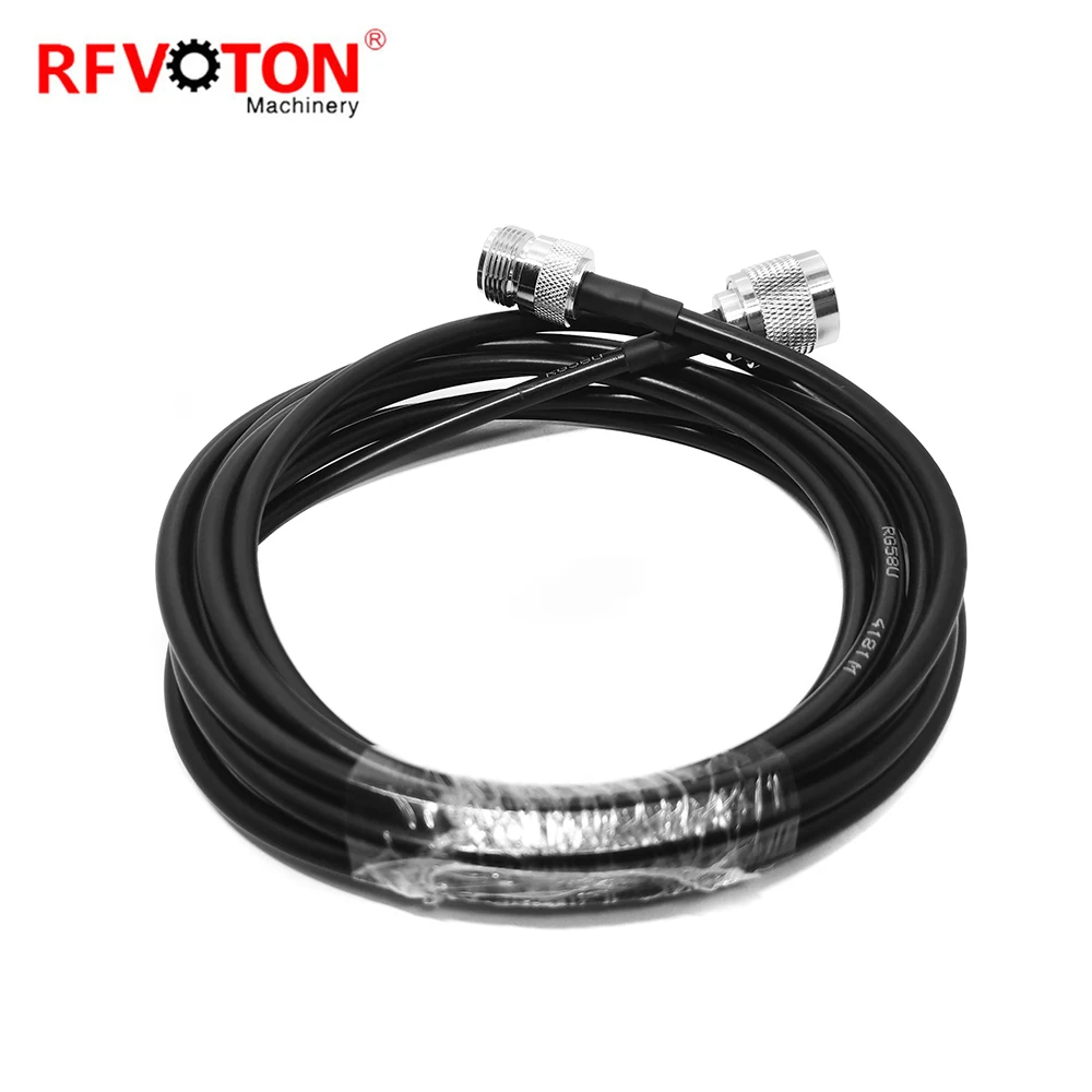 Factory Supply N Male Plug Macho to N Female Jack Hembra Socket Rg223 Jumper Cable Assembly Connector Pigtail 50cm Connector