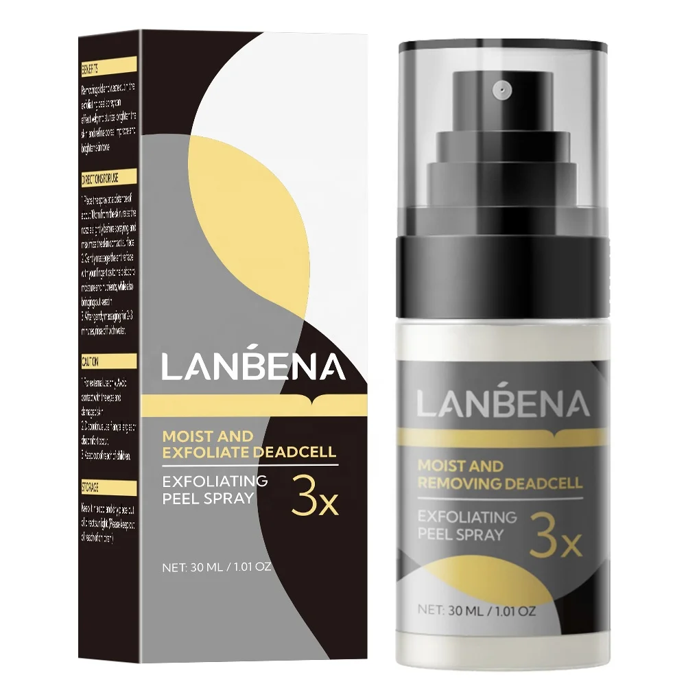 LANBENA Facecare Exfoliating Spray Korean Skin Care for All Skin Types with Natural Aloe Vera Extract