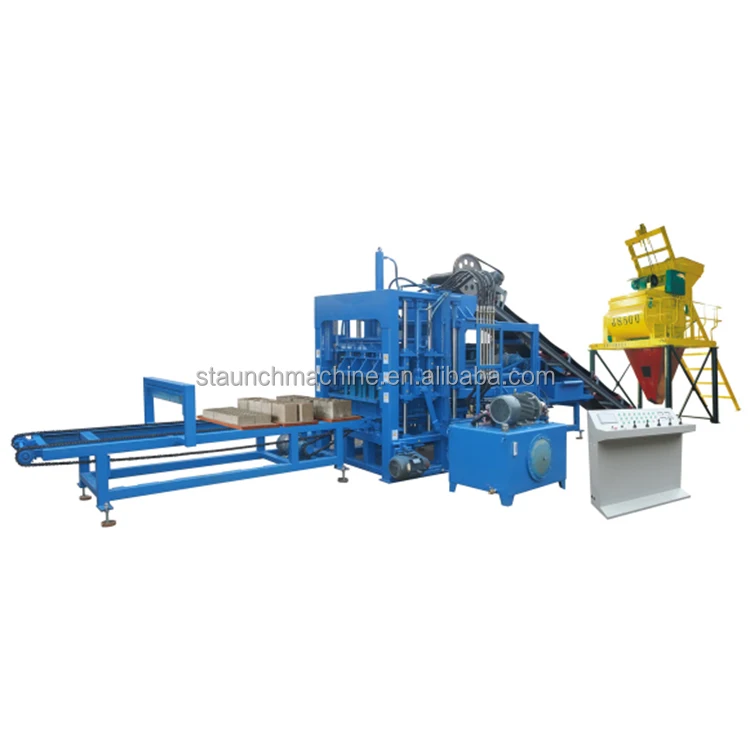 QTY8-15 Hot selling High Quality Automatic Industrial Solid Sand Concrete Slab Block Brick Making Machine