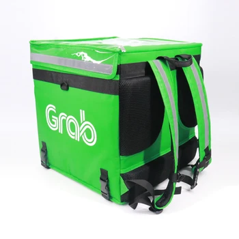 Large Green Insulated Grabfood Special Cake Isothermal Bag Food Delivery