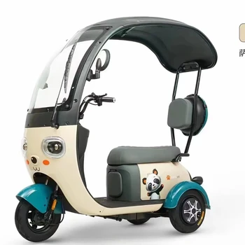 China cheap electric tricycle closed passenger tricycle 3 wheel motorcycle 11 mobile scooter 3 wheel open 501-800W