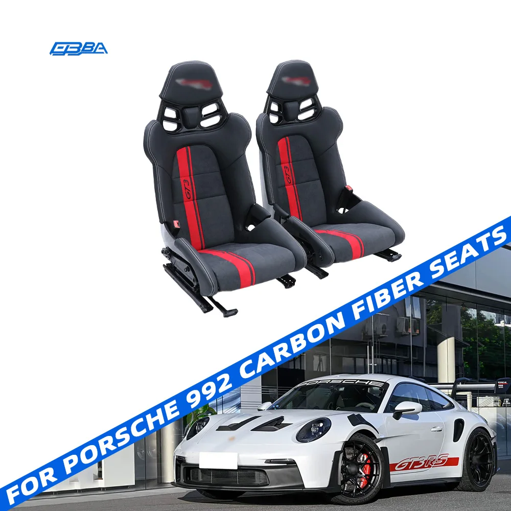 Originalutrustning (OEM) – racersäten i Alcantara och kolfiber för Porsche 911 992