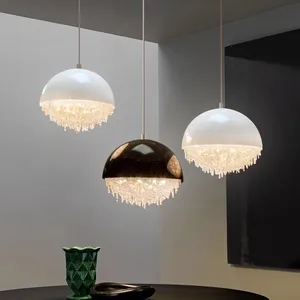Luxury Decorative Interior Light Fixture Modern Ball Crystal Pendant Lights Chandelier