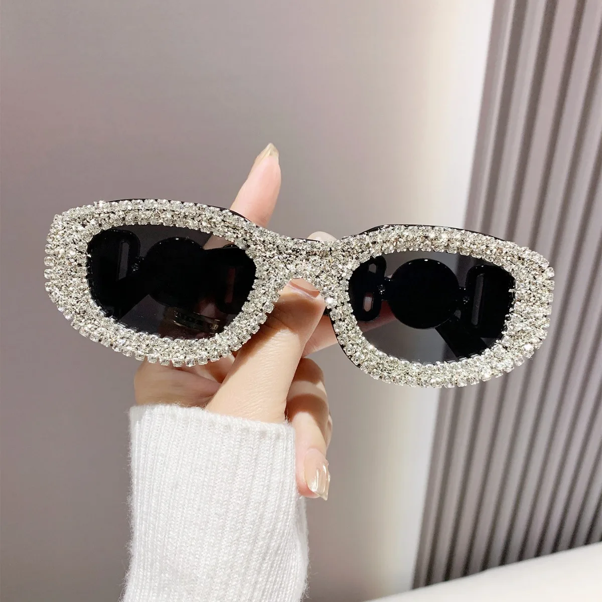 Summer Bling Sunglasses Purple and Gold Rhinestone Sunglasses – Jolie & Jax Boutique main image 4