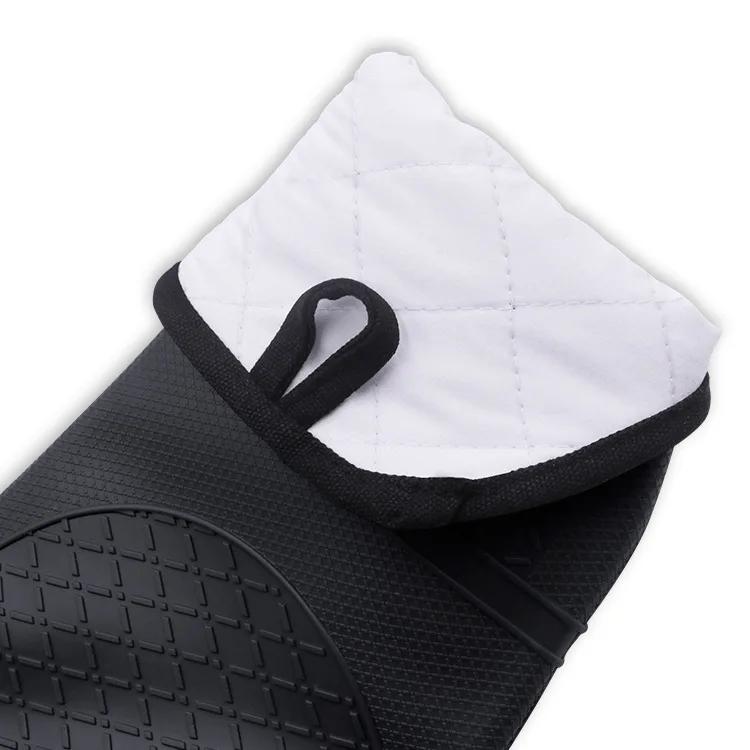 Silicone Oven Mitts Set Kitchen Heat Resistant Oven Gloves Silicone Gloves for BBQ & Baking