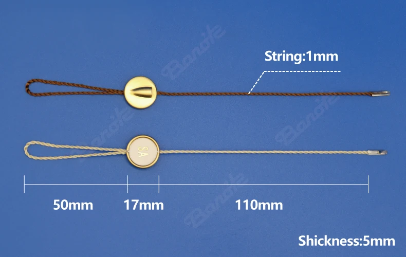 Cpjmdk Garment Seal Tag Aluminum Metal Golden Luxury Garment Tag Banok ...