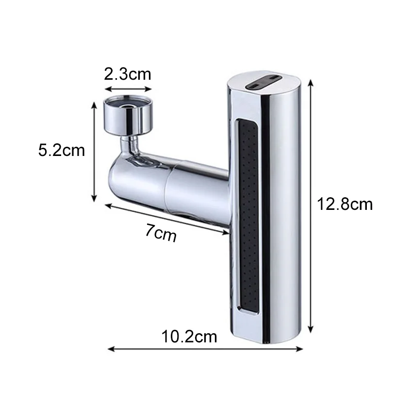Modern Waterfall Kitchen Faucet Extension Spout Universal Fitting Chromed Kitchen Sink Filter Faucet Extender
