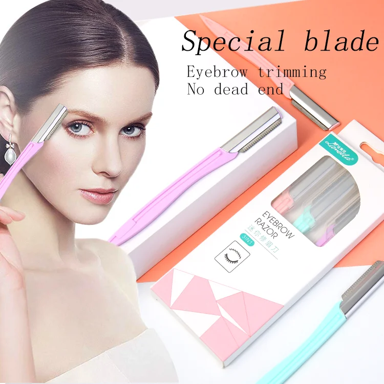 Высокое качество 3 шт. пластик Touchup лица Брови бритвы Glossier уход за кожей dermaplaning лезвия Триммер электрическая бритва для