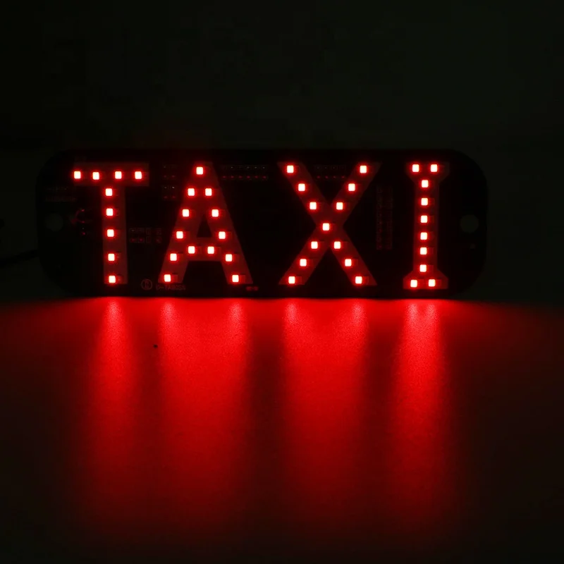 Segnali Luminosi Per Taxi Con Invertitore 12V – Luce LED Bicolore Rosso/Verde Per Auto – Tassello Luminoso Per Parabrezza Con Ventose - 6