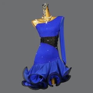 Latin Dancing Performance Wear Kids Latin Dress Children's Latin Dance Dress Girls Competition Dance Dress Performance Costumes