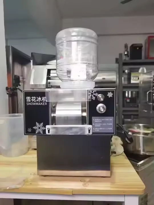 热卖流行雪刨冰机3秒输出冰商场商业雪冰激凌制造机HJ-XBJ120F| Alibaba.com