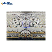 Indoor Tile Sale Marble Stone Customized Medallion Wall Style Surface Modern Waterjet Flooring Floor Hotel Color Design Mosaic