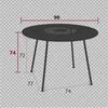 Round Table - black