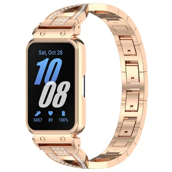 For samsung watch fit 3 strap metal steel watch band with case 2 in 1 strap for samsung fit 3 correa