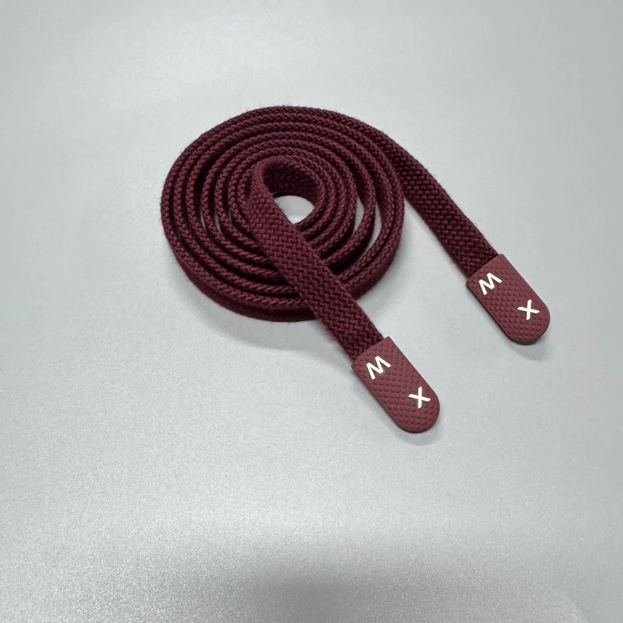 Custom 100% Cotton Replacement Flat Drawstring Pant Strap Custom Silicone Tape with Logo for Garments Hoodie Drawstring Cords