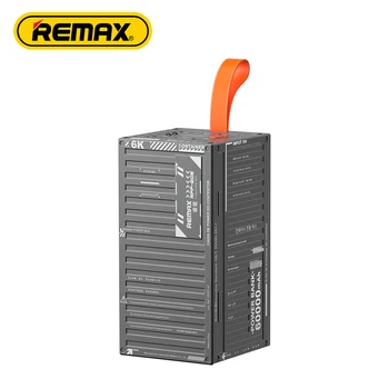 Remax Container Series 20W+22.5W Rpp-609 60000Mah Outdoor High Capacity Power Bank With Led Light Fast Charging Powerbank