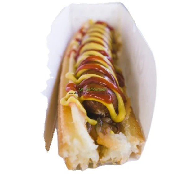 Fast Food Take Away Custom logo Printed Paper Churros Tray Holder Container Packaging Box
