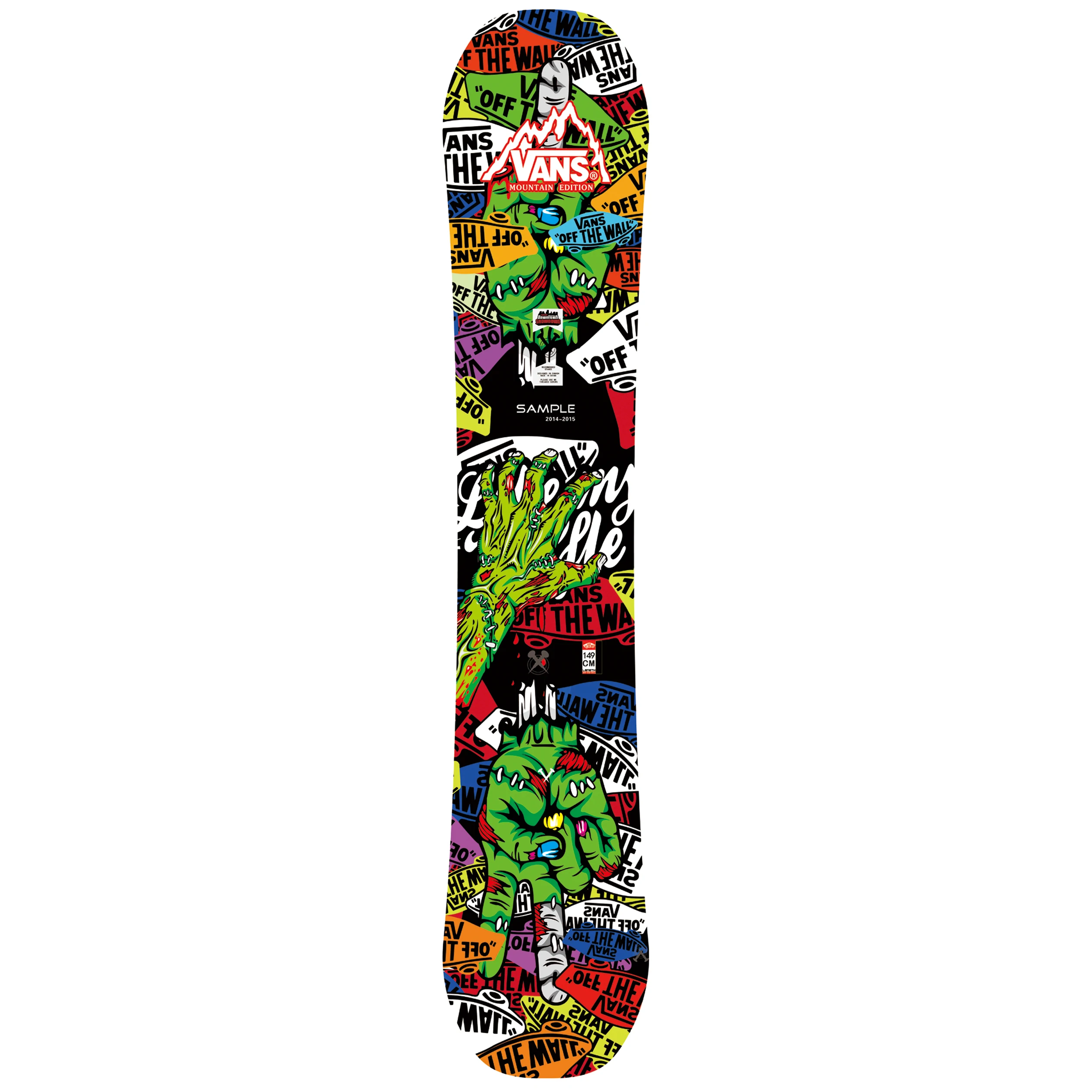 Custom  Freestyle Snowboard with UV Coating