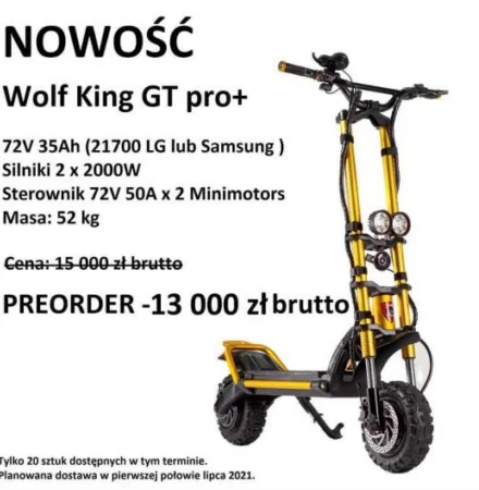 Batterie 72V 35Ah pour scooter électrique Wolf King GT - VORO MOTORS