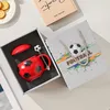 Conjunto de caja de regalo roja