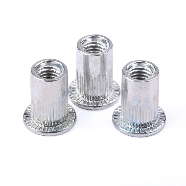 Factory price fastener M3-M8 flat reduced head stainless steel rivet nut blind rivet nut