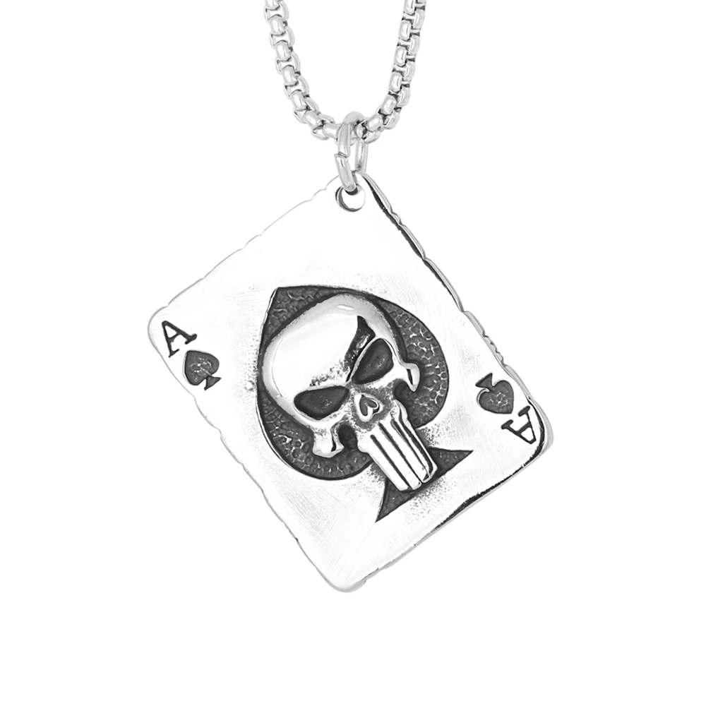New Design Vintage Letter a Poker Jewelry Stainless Steel Ace of