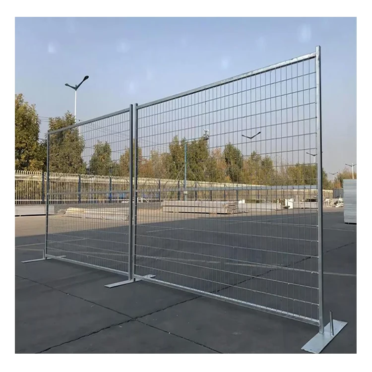 Galvanized Portable Welded Temporary Fence Panel Temporary Swimming Pool Fence No Drill Temporary Fencing 6ftx 9ft
