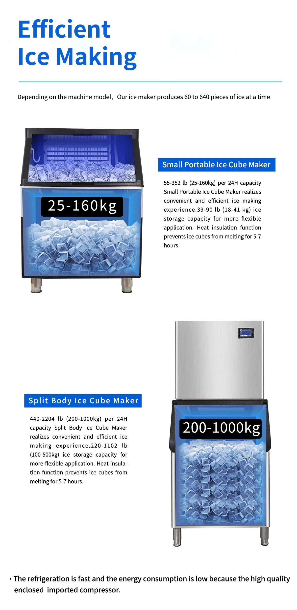 Ice Machine, 1000kg, Stainless, Steel - detail 18