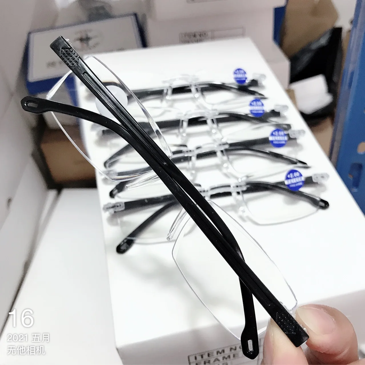 Cheap Rimless Reading Glasses New Vintage Reading Eyeglasses Diamond