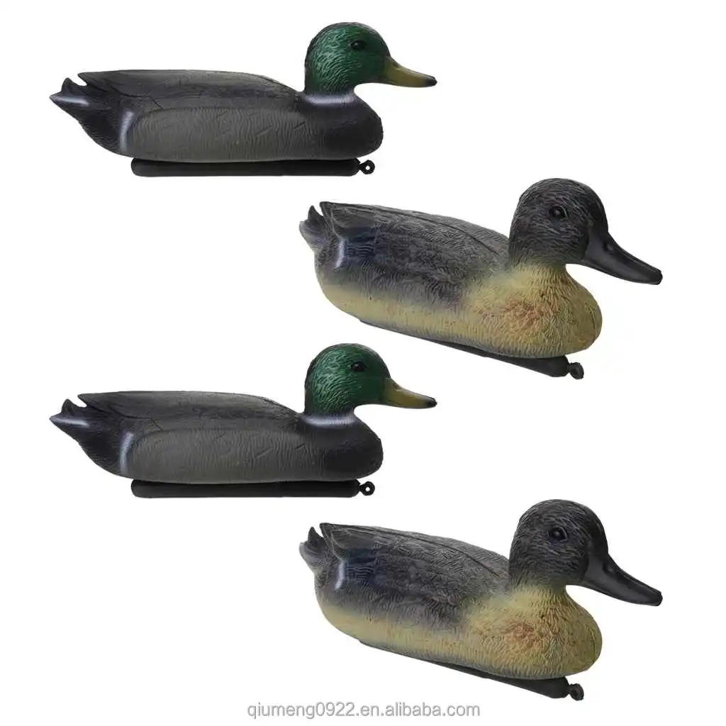 Outdoors Life-Size Floating Duck Decoys Fishing Hunting Male Decoy Green 