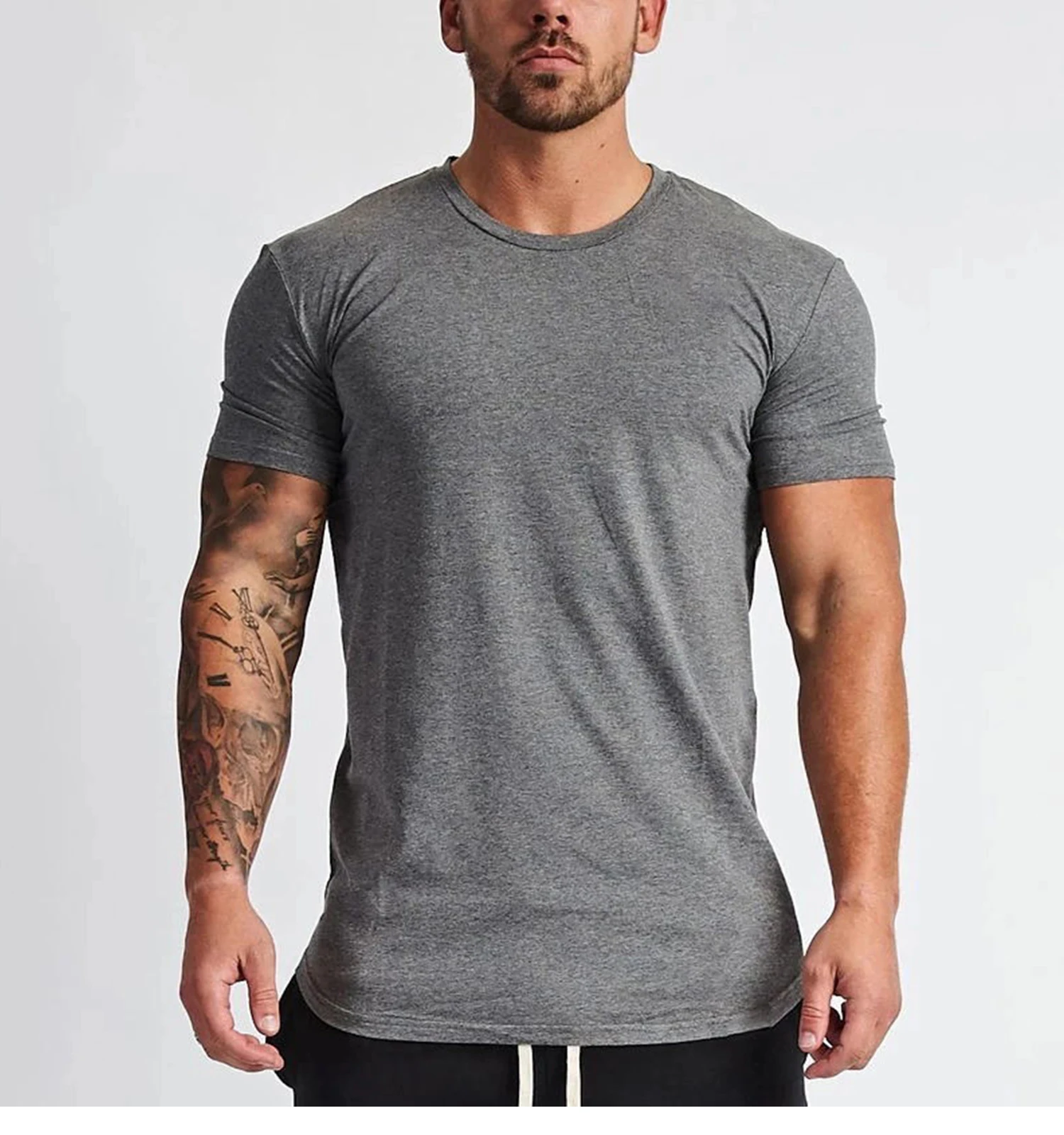 Vandq Muscle Mens Shortsleeve T Shirts Workout Casual Sports Running ...