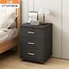 Three-draw black (with lock)