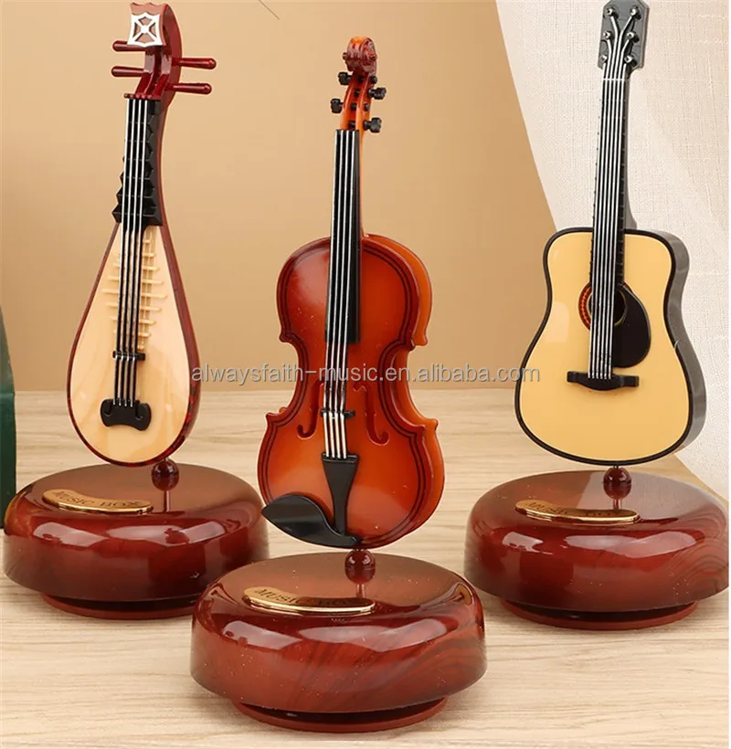Classical Musical Instrument Music Box Home Furnishings Violin Guitar