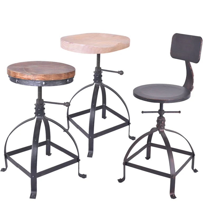 Промышленная мебель барная прочный барный стул в индустриальном стиле