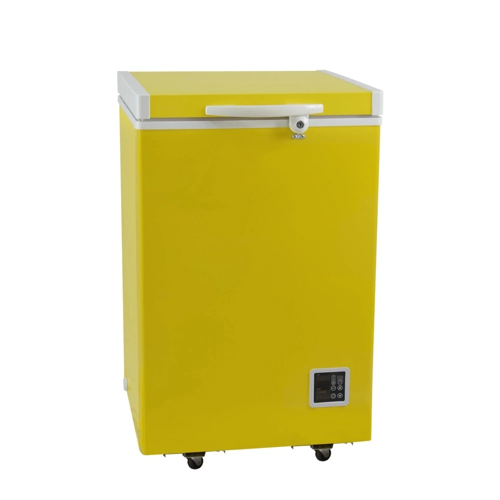 Double Doors 12v Deep Chest Freezer Freezer Work With Solar Panel And