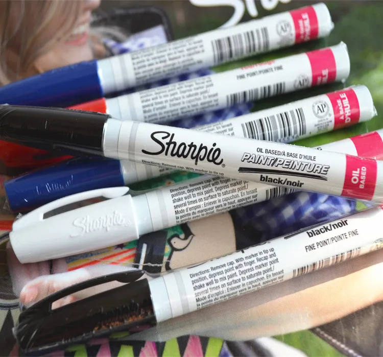 Sharpie 35534 Oil Based Fine Point Black Markers, 2 Boxes of 12 for 24  Markers