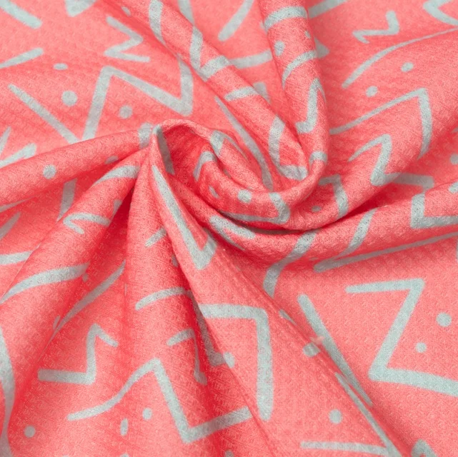 waffle print fabric