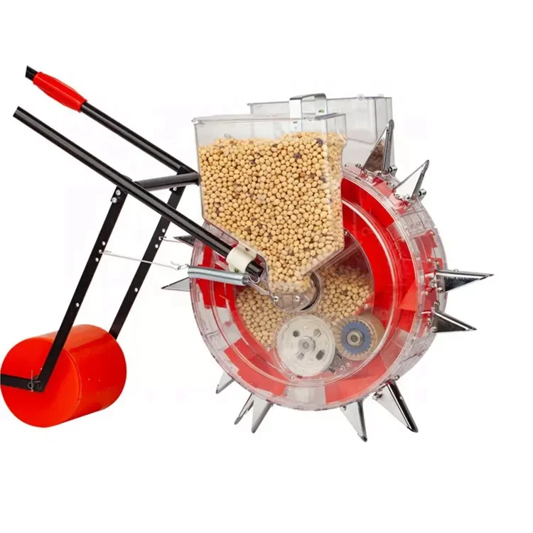 Manual Push Hand Corn Seeder Fertilization Machine Agricultural Equipment for Bean & Peanut Seeding Made of Durable Plastic