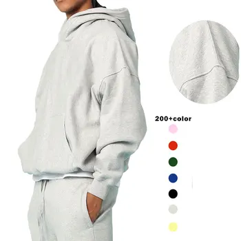 100% Cotton Heavy Weight Oversized Custom Print Logo Men's Hoodies & Sweatshirts