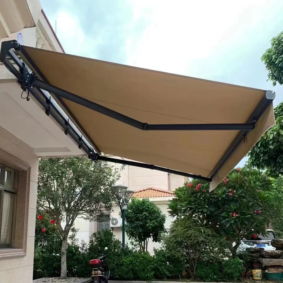 Tenda Da Sole Avvolgibile Manuale Tidyard - Tessuto Poliestere Con Rivestimento PA, Per Balcone, Giardino, Patio