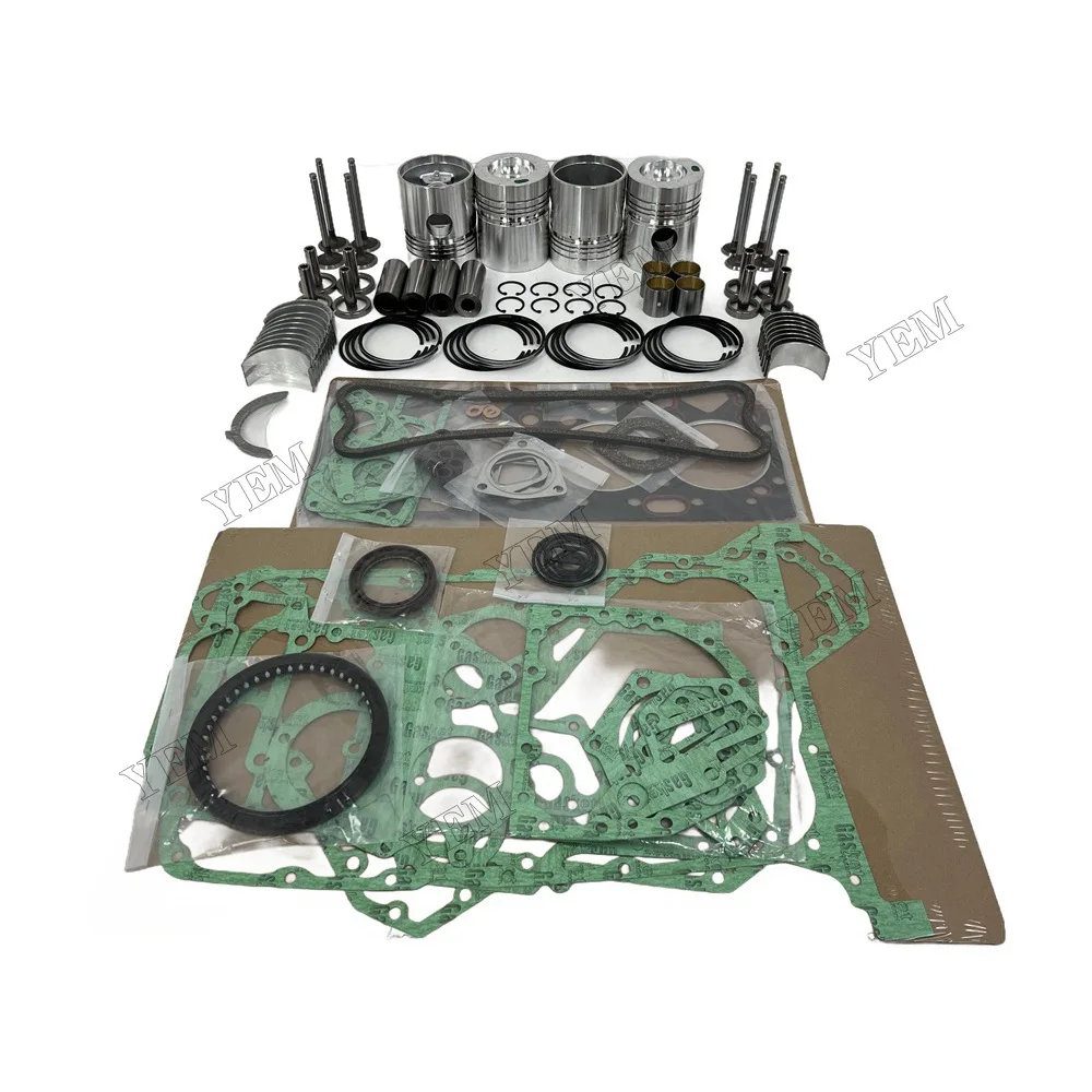 Repair Kit With Piston Rings Bearing Valves Gaskets Fit for Perkins 4.248 Engine Parts
