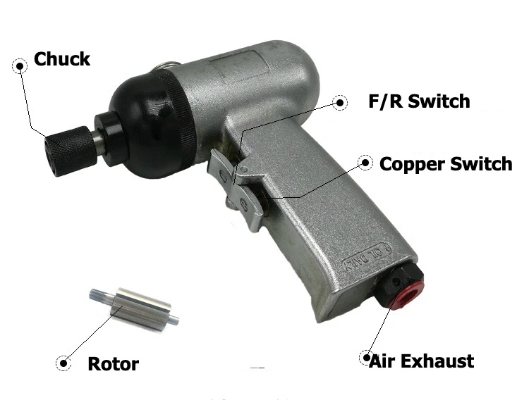 Производительный и точный пистолет запорный Пневматическая отвертка форма с прогрессивными триггера в Чешская