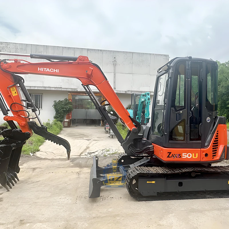 HITACHI Used Zaxis 50U Zero Tail Swing Second Hand Mini 5Ton Japan