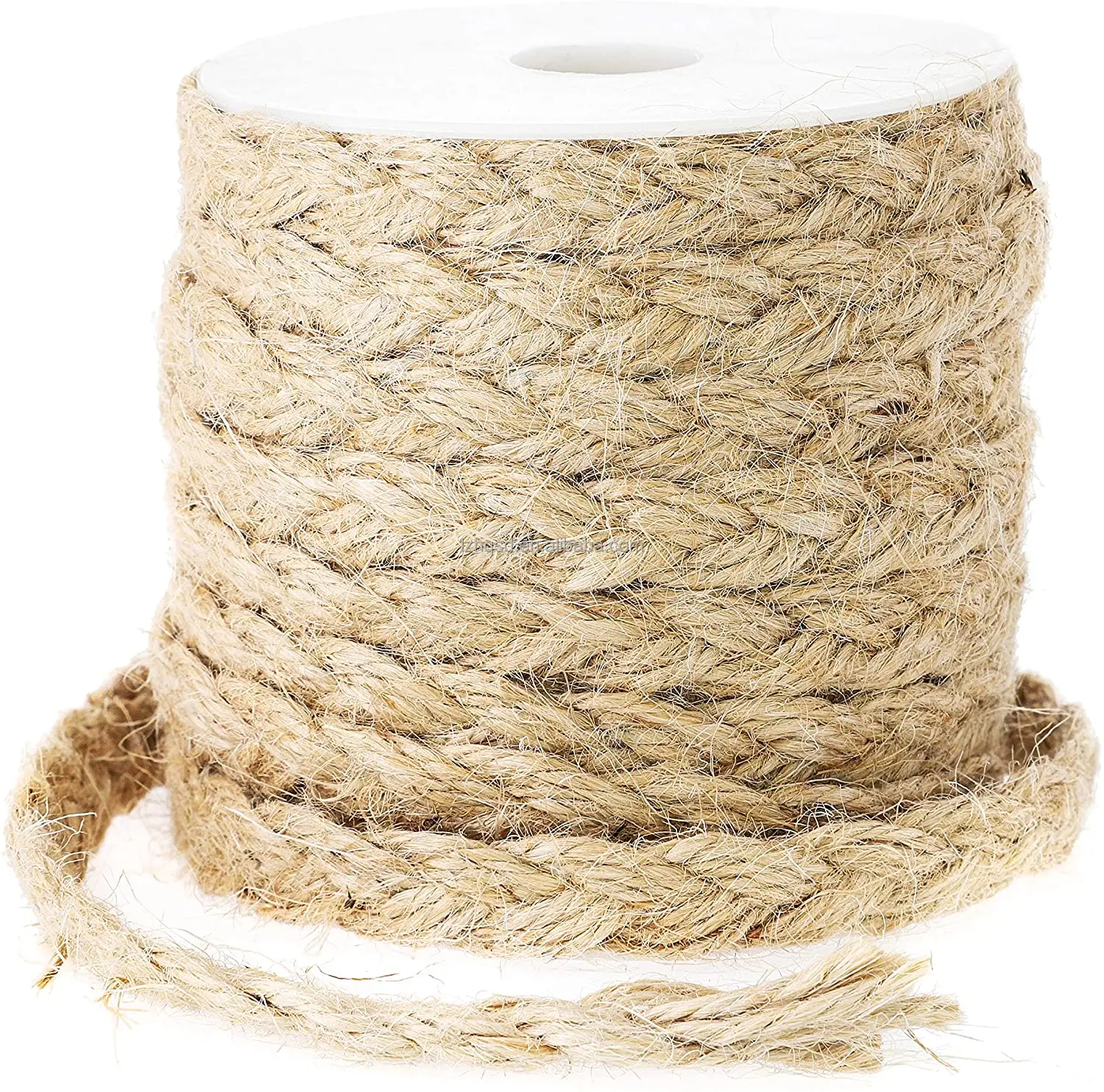 3/4 Inch 2cm Natural Flat Braided Jute Rope 100m Bundle For Packaging ...